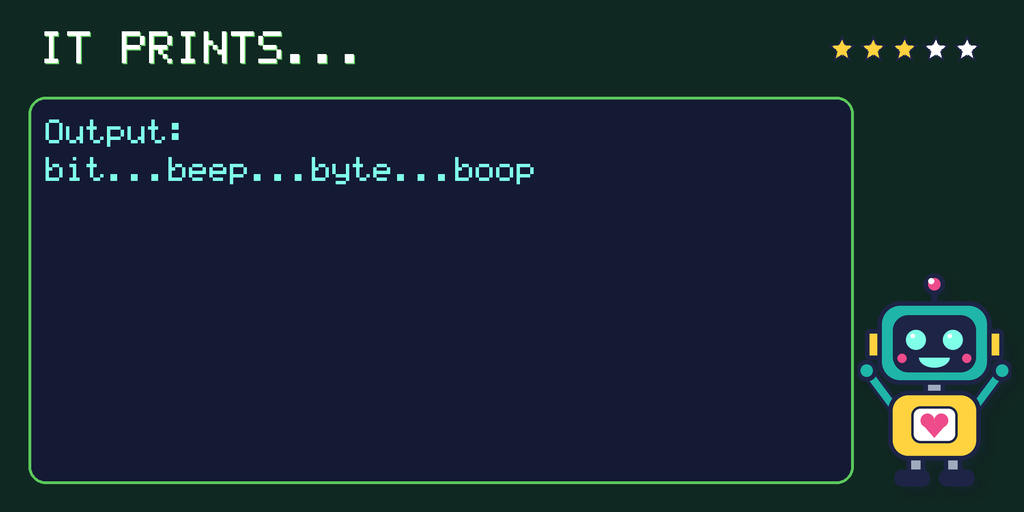 What the program prints