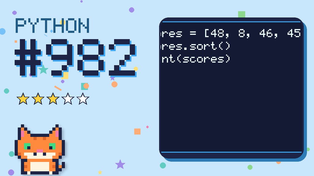 Python Puzzler 982 card