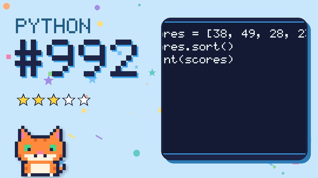 Python Puzzler 992 card