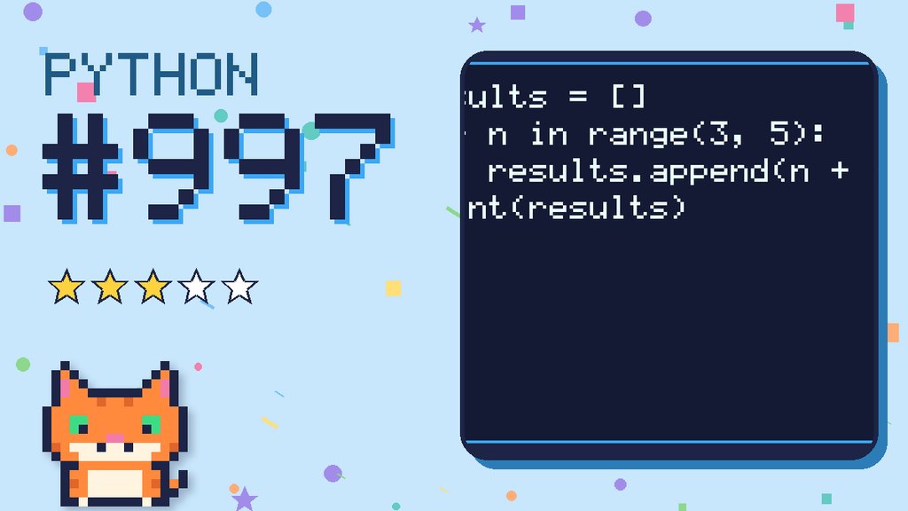 Python Puzzler 997 card