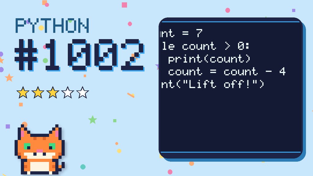 Python Puzzler 1002 card