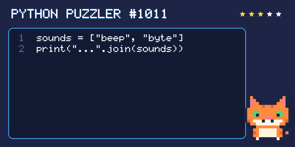 Python puzzler 1011 code