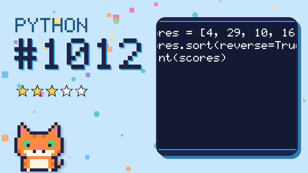 Python Puzzler 1012 card