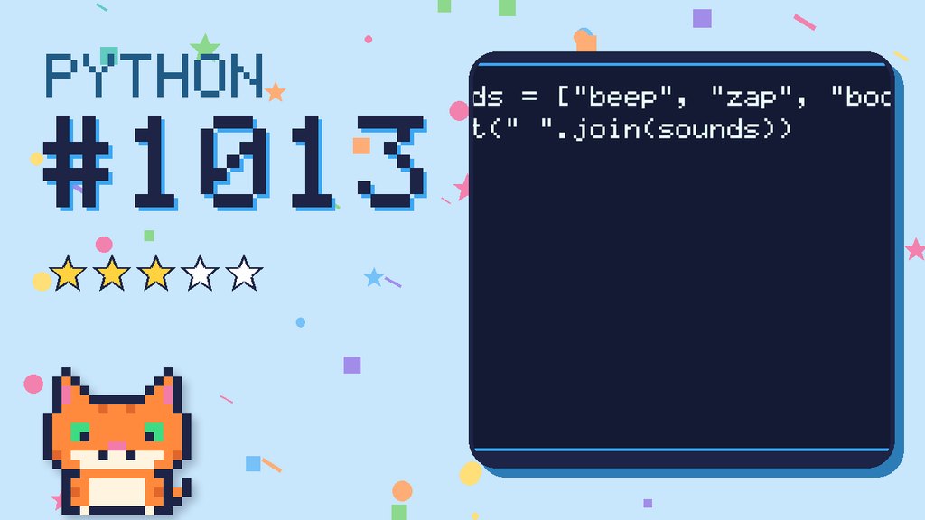 Python Puzzler 1013 card