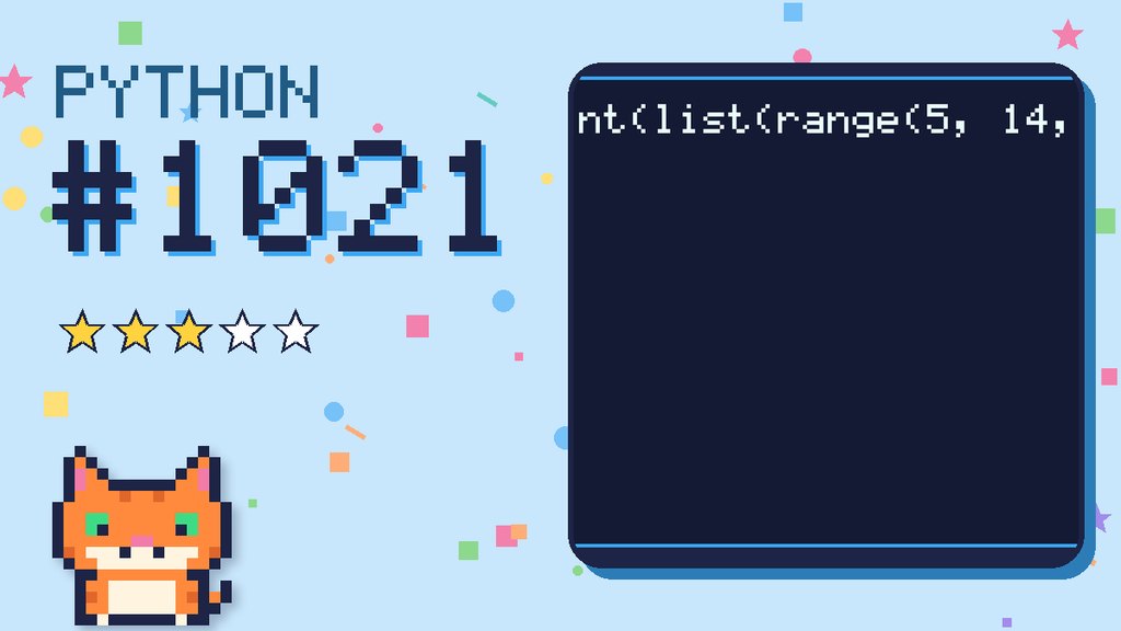 Python Puzzler 1021 card