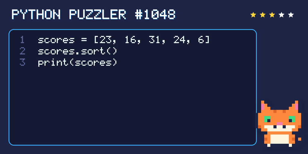 Python puzzler 1048 code