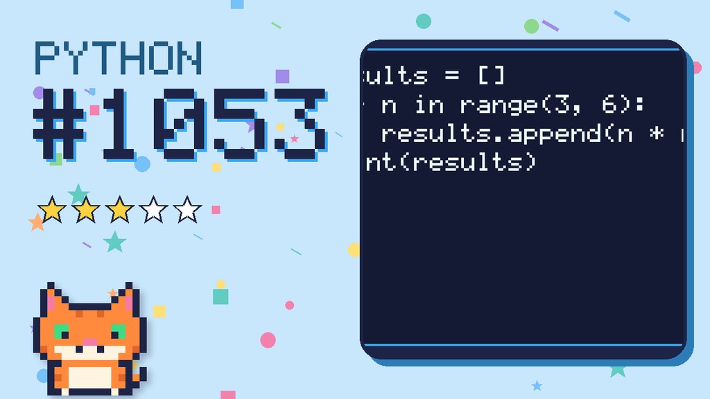 Python Puzzler 1053 card