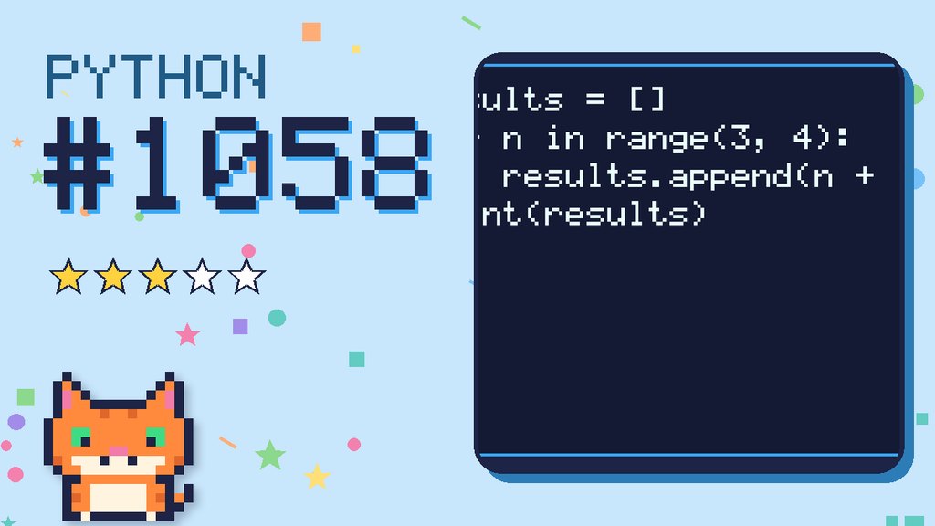 Python Puzzler 1058 card