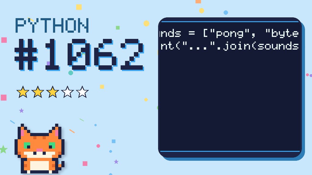 Python Puzzler 1062 card