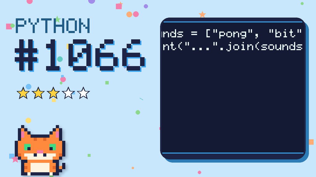 Python Puzzler 1066 card