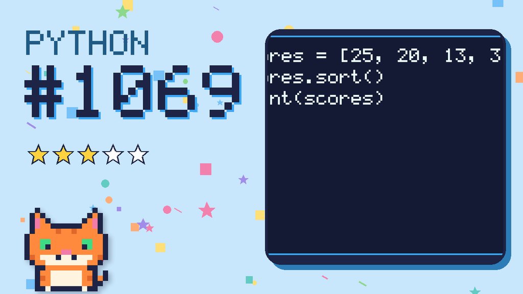 Python Puzzler 1069 card