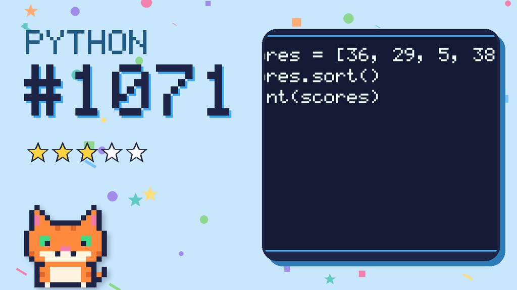 Python Puzzler 1071 card