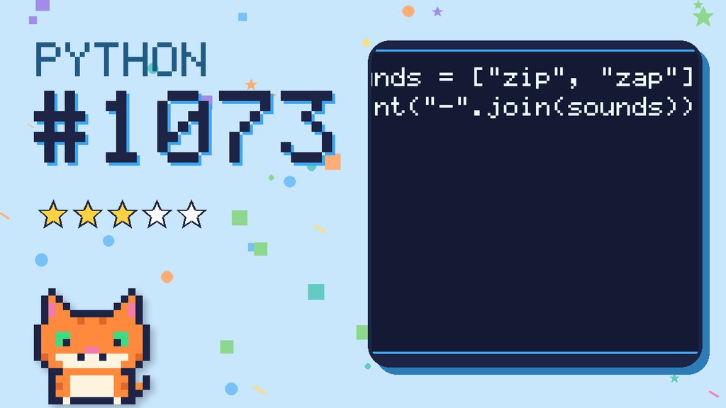 Python Puzzler 1073 card