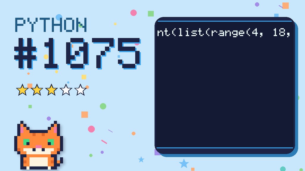Python Puzzler 1075 card