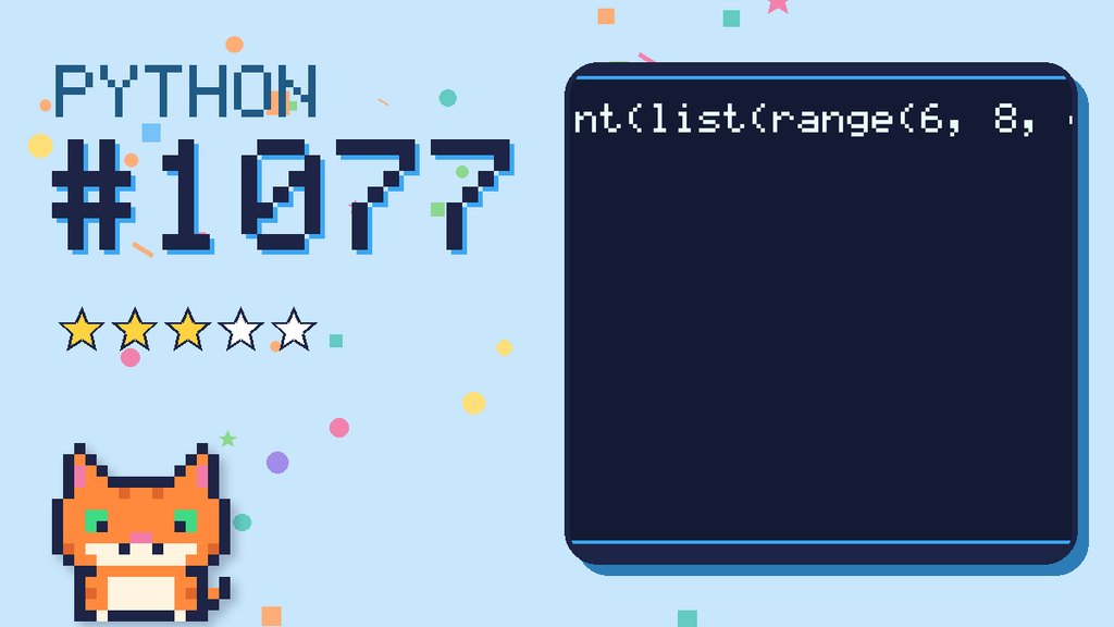 Python Puzzler 1077 card