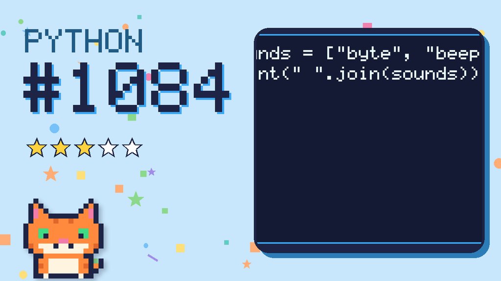 Python Puzzler 1084 card