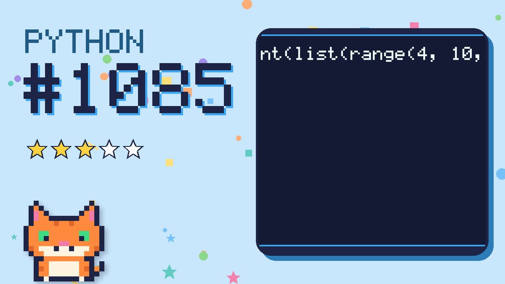 Python Puzzler 1085 card