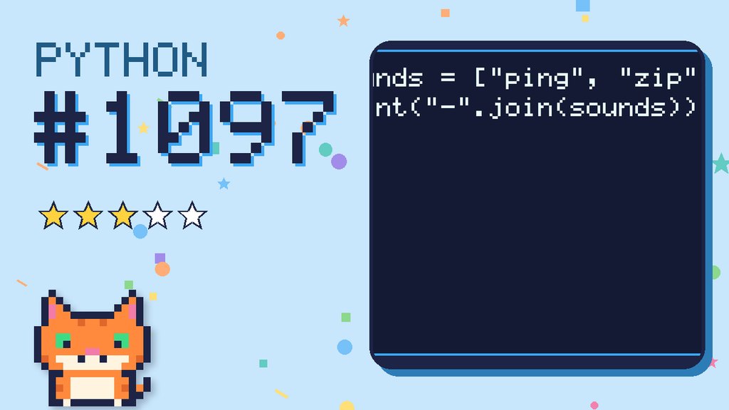 Python Puzzler 1097 card