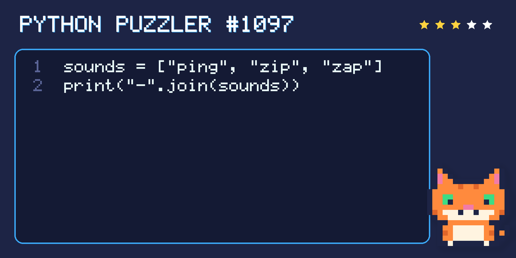 Python puzzler 1097 code