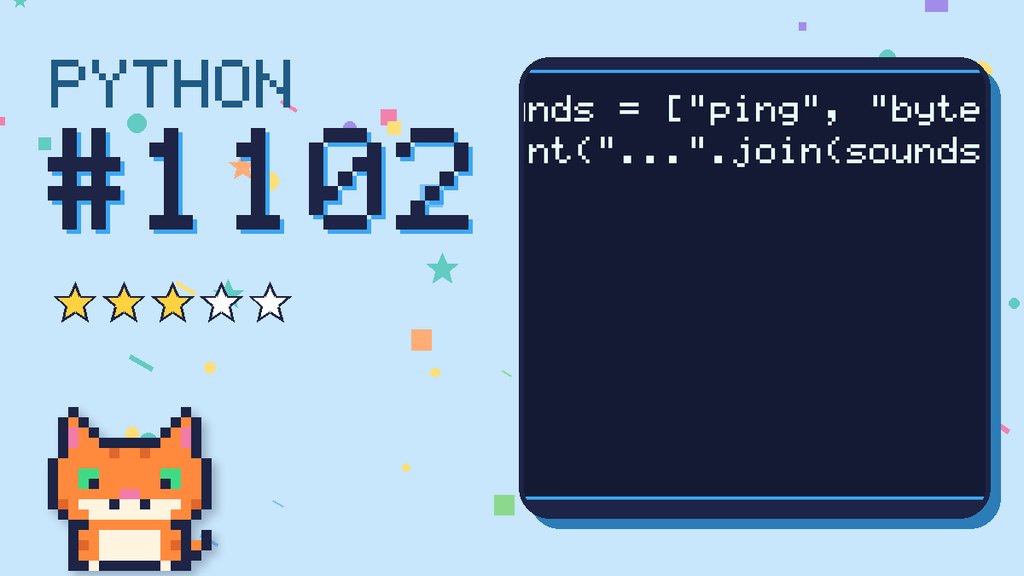 Python Puzzler 1102 card