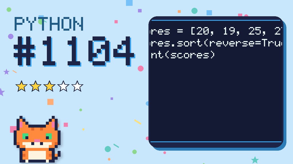 Python Puzzler 1104 card