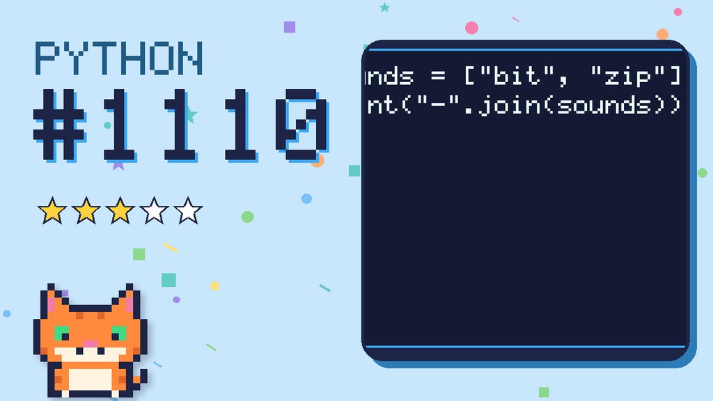 Python Puzzler 1110 card