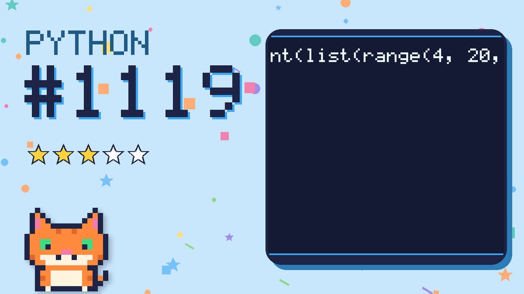 Python Puzzler 1119 card