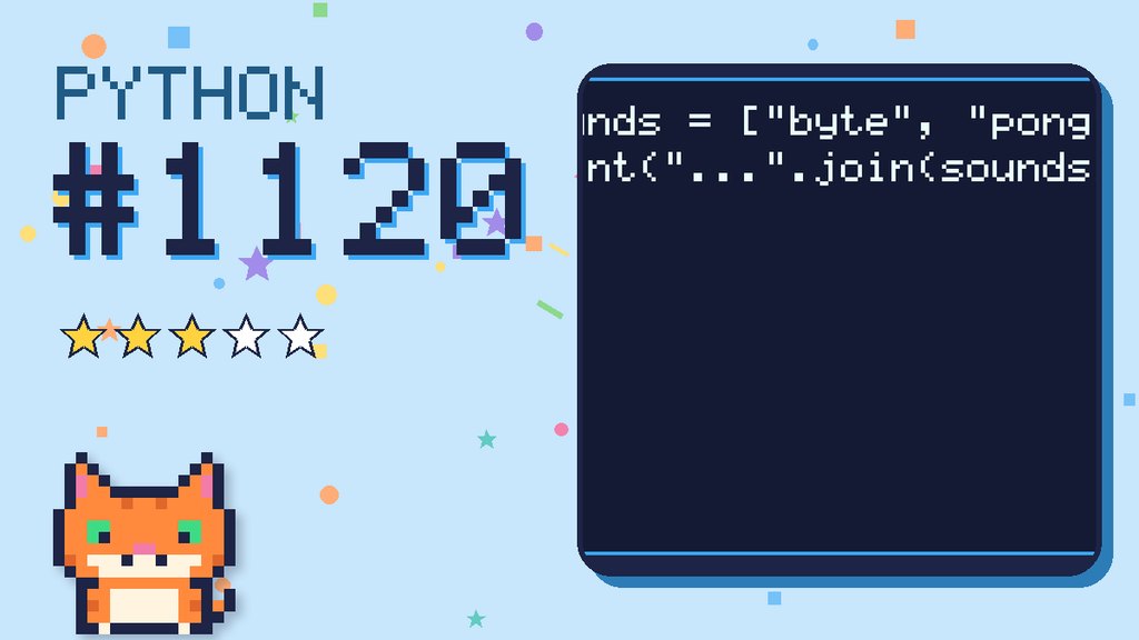 Python Puzzler 1120 card