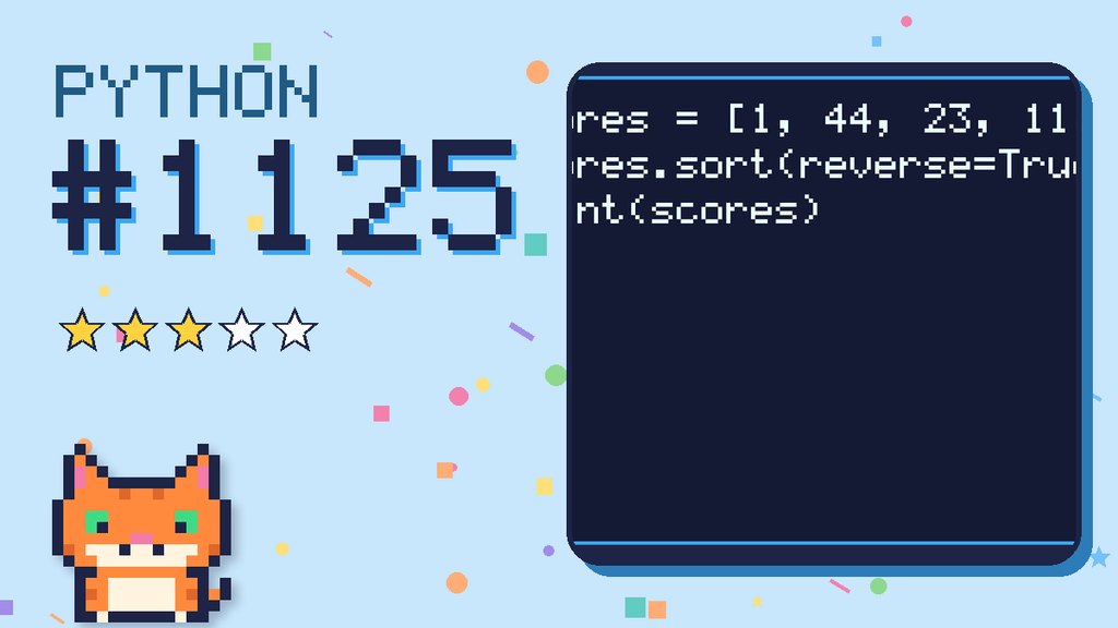 Python Puzzler 1125 card