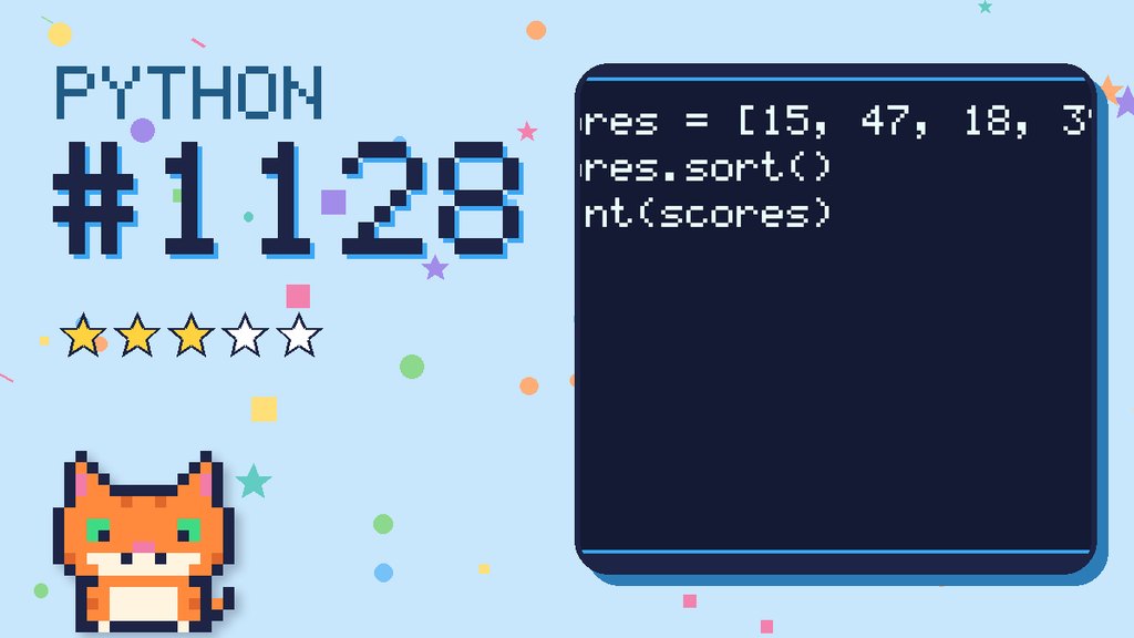 Python Puzzler 1128 card