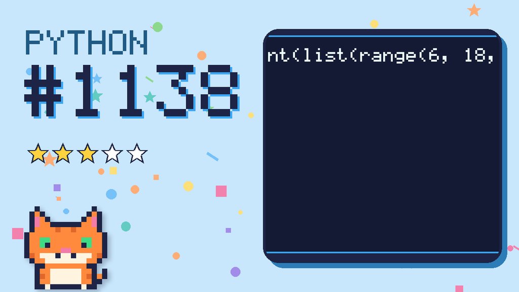 Python Puzzler 1138 card