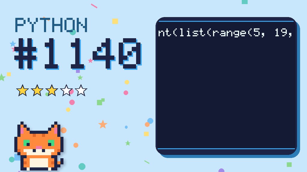 Python Puzzler 1140 card