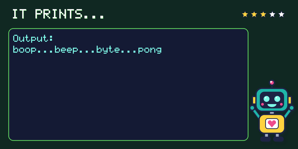 What the program prints