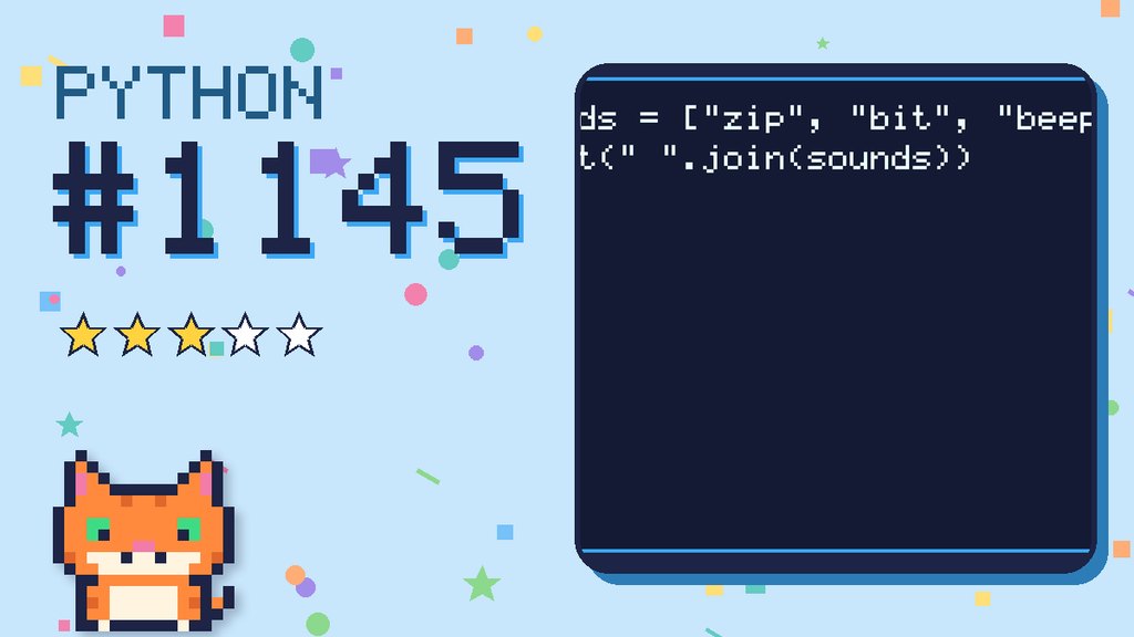 Python Puzzler 1145 card