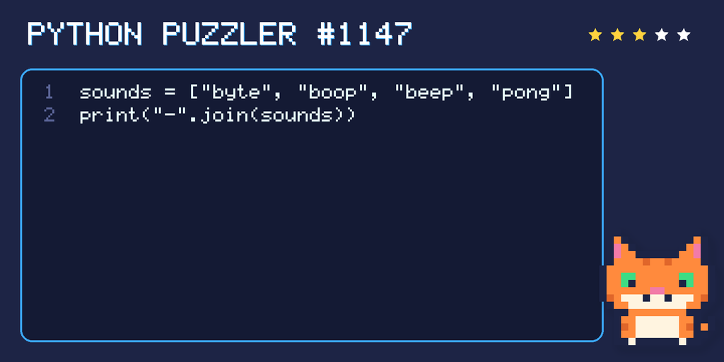 Python puzzler 1147 code
