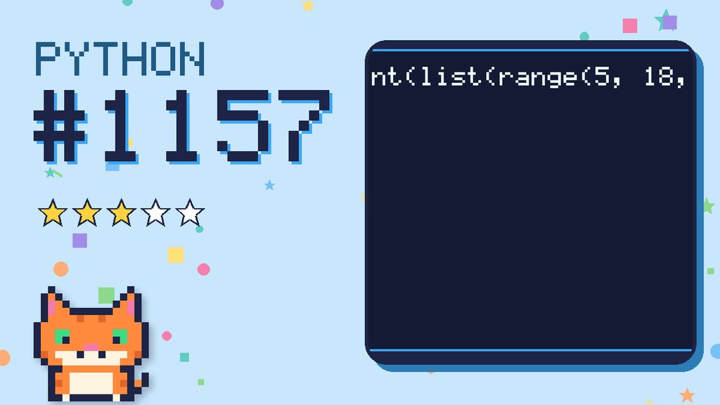 Python Puzzler 1157 card