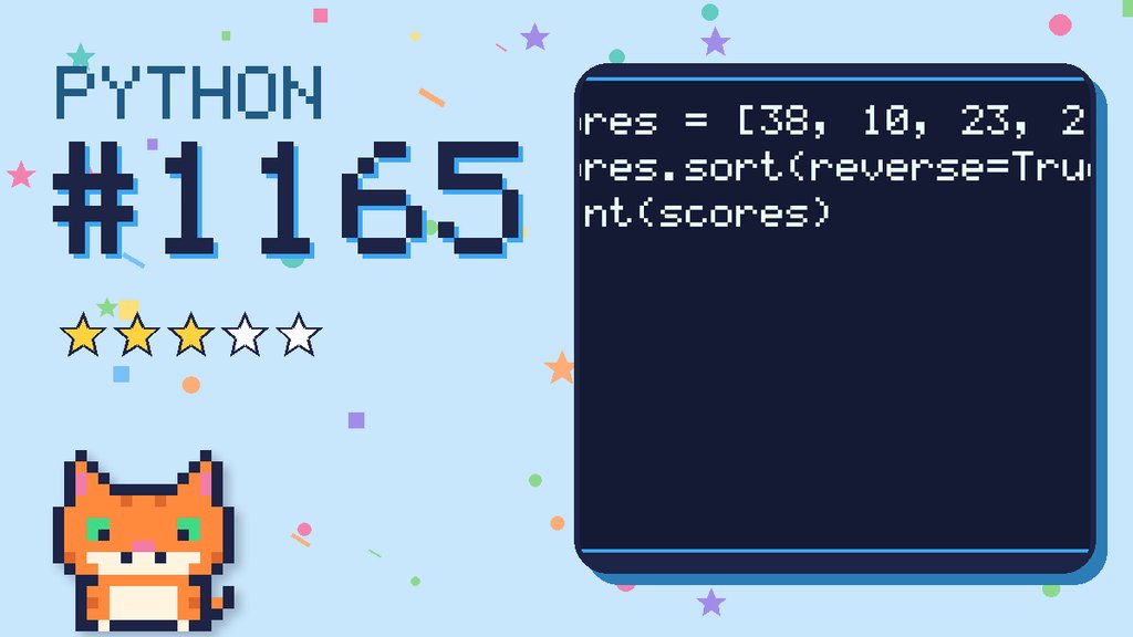 Python Puzzler 1165 card