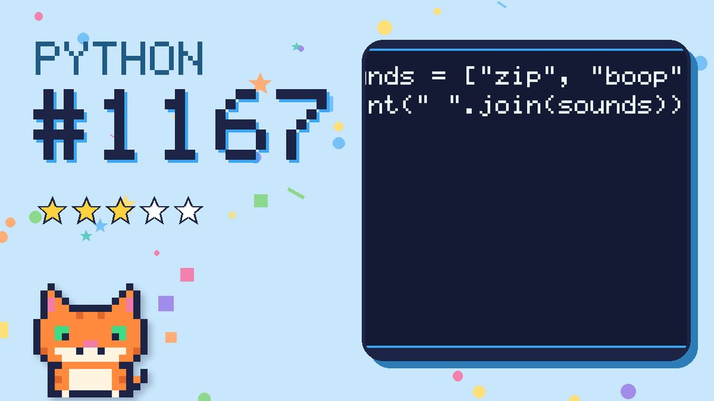 Python Puzzler 1167 card