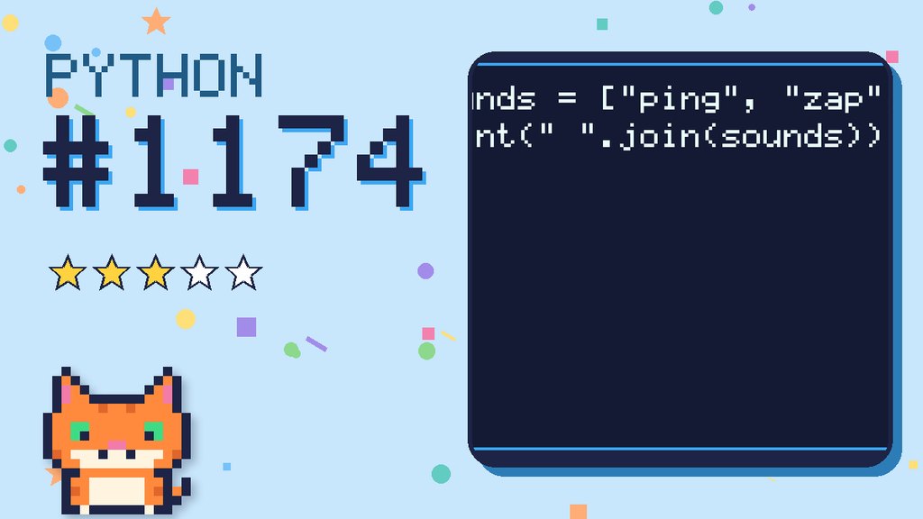 Python Puzzler 1174 card