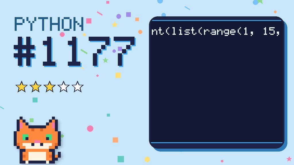 Python Puzzler 1177 card