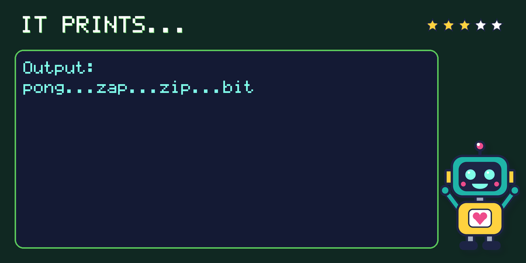 What the program prints
