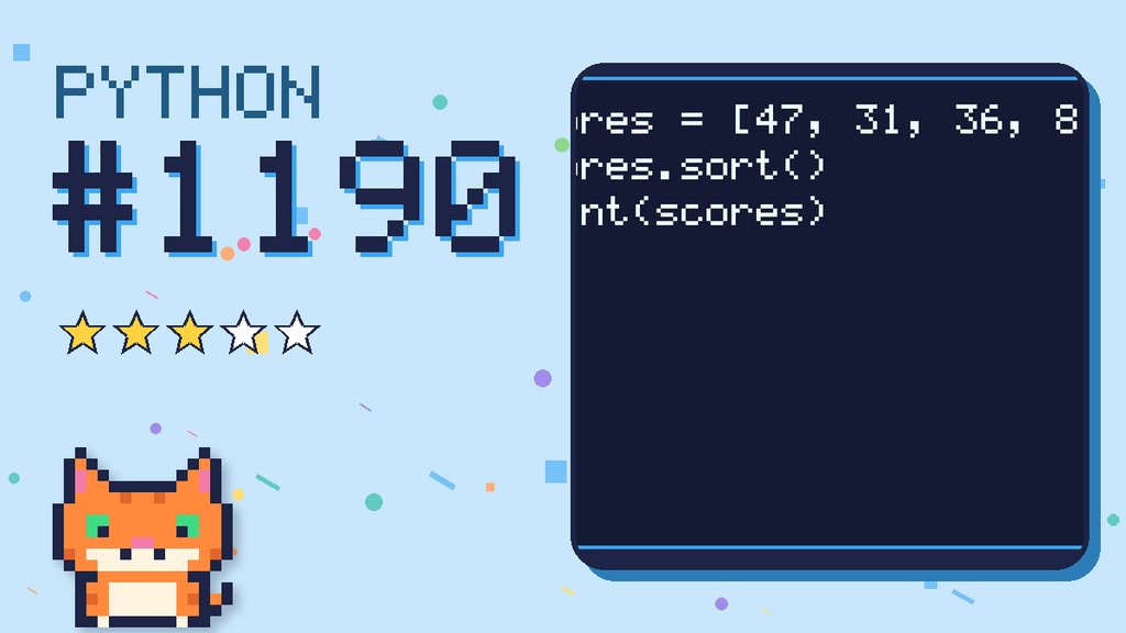 Python Puzzler 1190 card