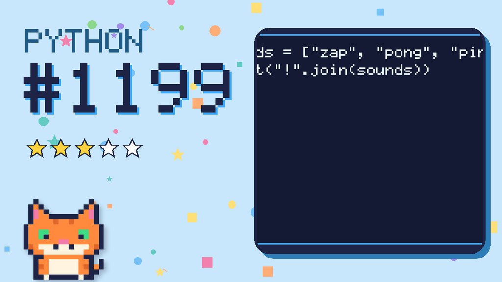 Python Puzzler 1199 card