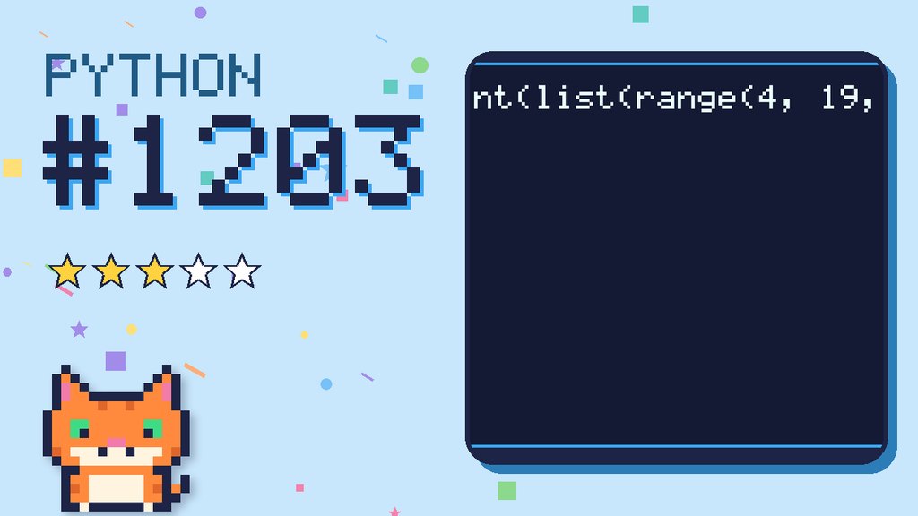 Python Puzzler 1203 card