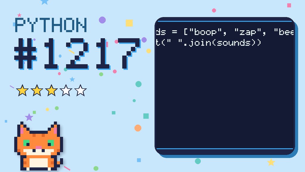 Python Puzzler 1217 card
