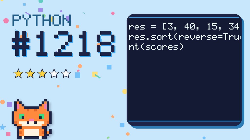 Python Puzzler 1218 card