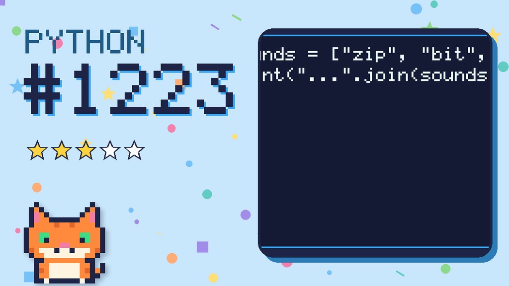 Python Puzzler 1223 card
