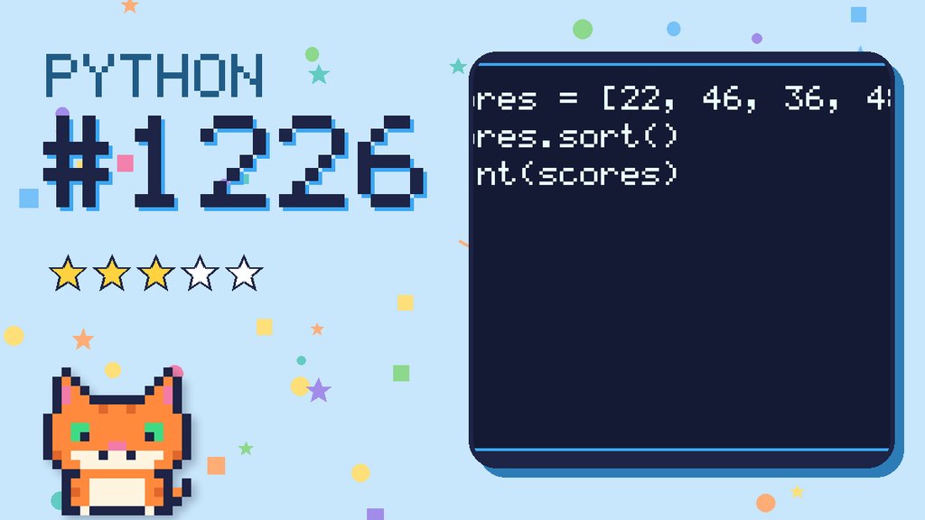 Python Puzzler 1226 card
