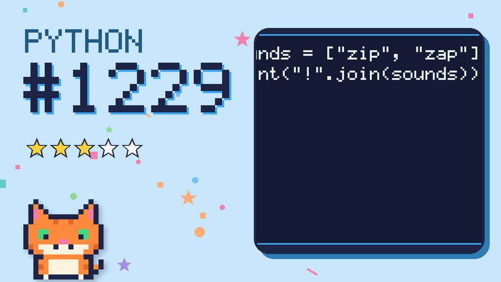 Python Puzzler 1229 card