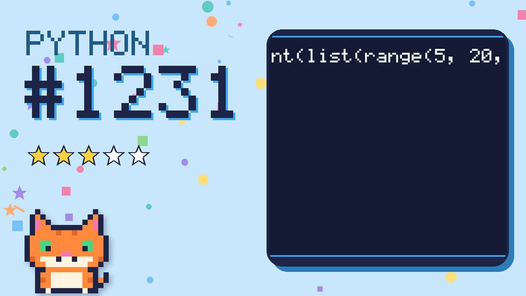 Python Puzzler 1231 card